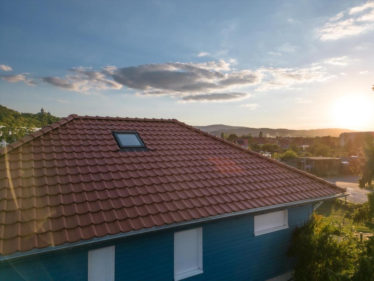 Blaues Ferienhaus Wernigerode Bagian luar foto
