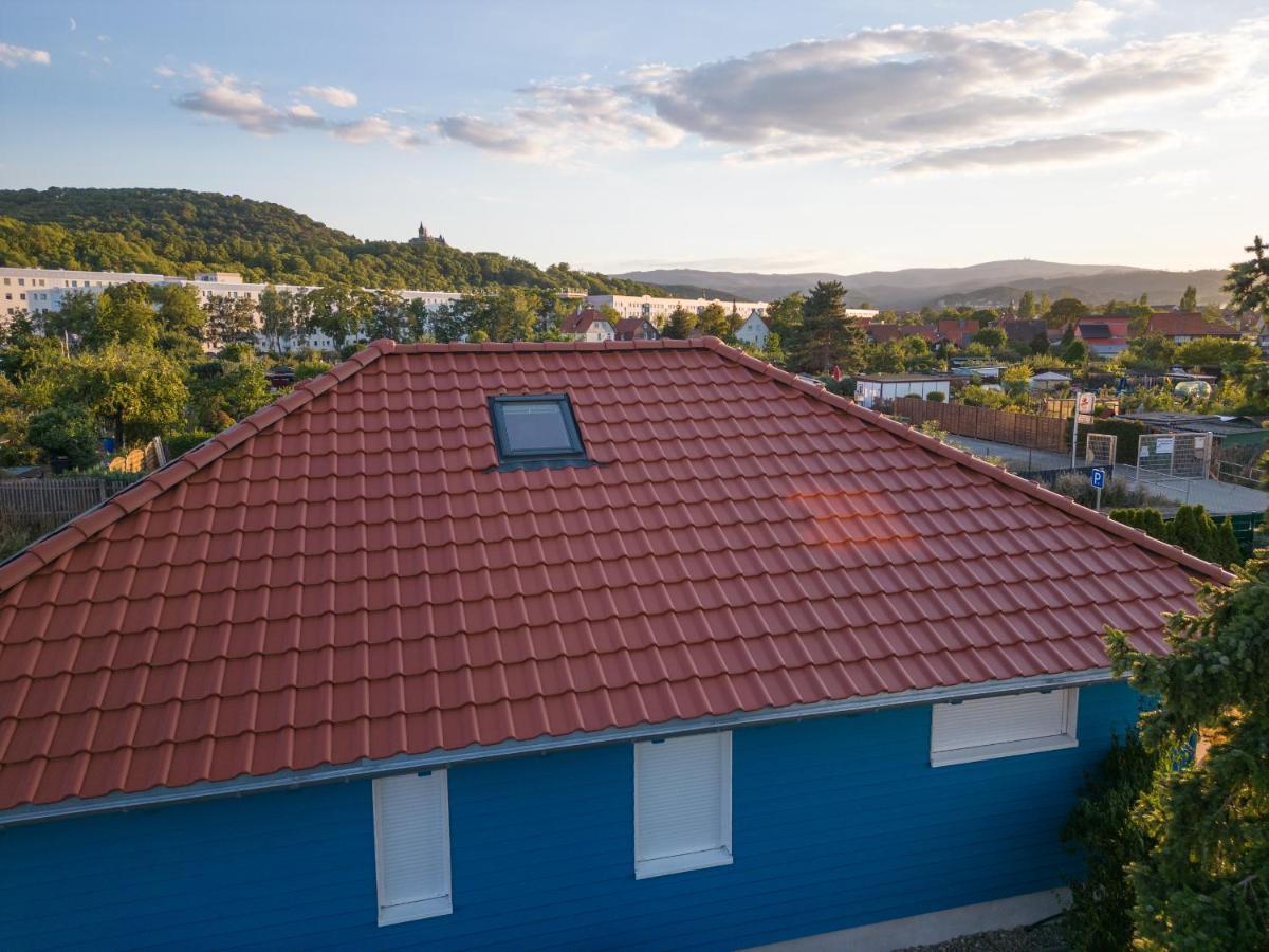 Blaues Ferienhaus Wernigerode Bagian luar foto