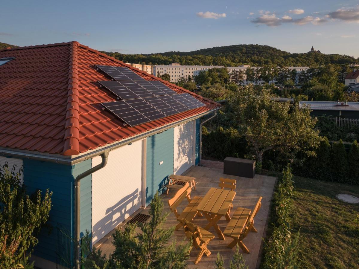 Blaues Ferienhaus Wernigerode Bagian luar foto